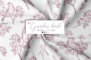 Garden bird. Pattern and motifs., a Pattern Graphic by AnaGuziiArt (Thumbnail 7 of 15)