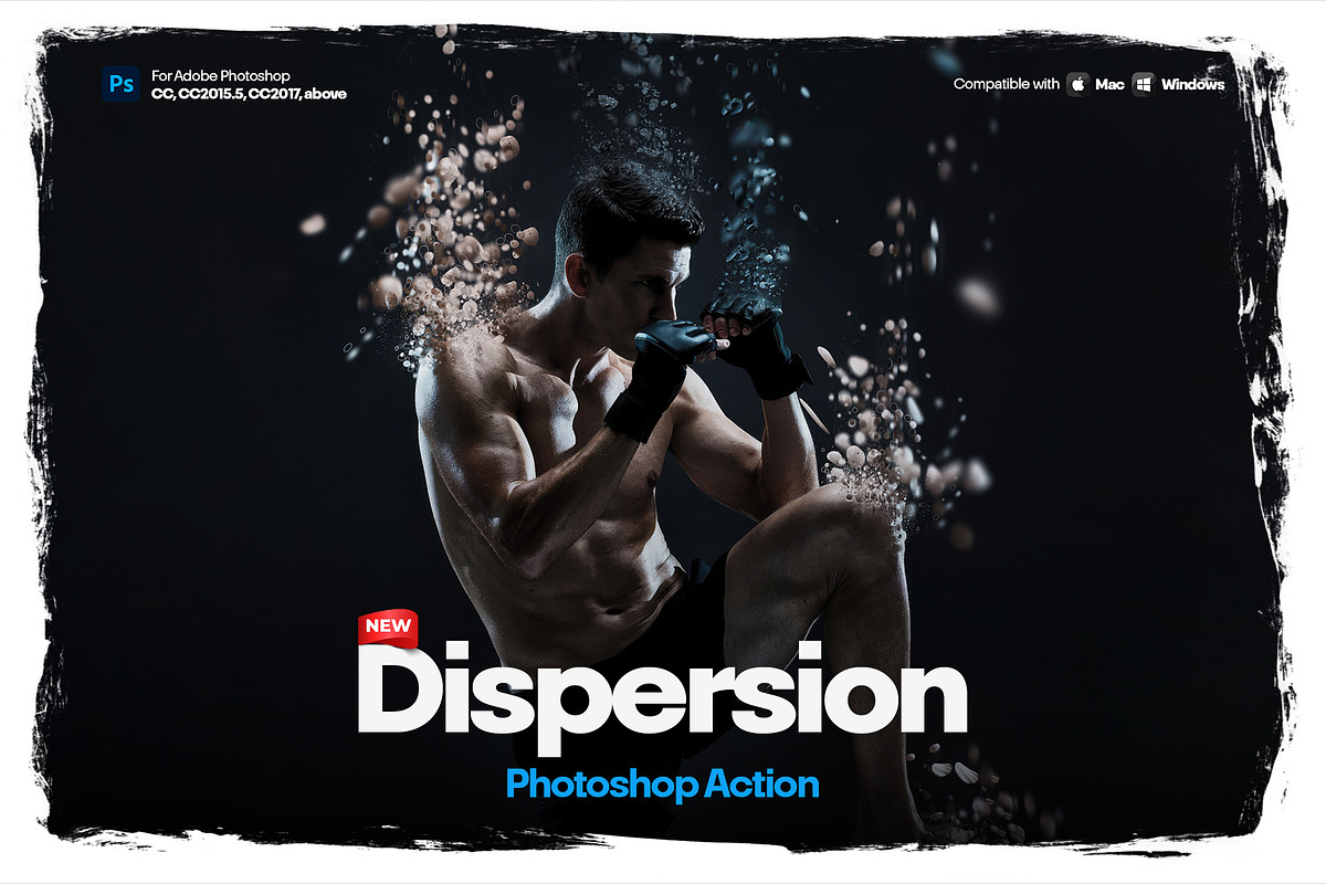Dispersion Photoshop Action, an Action Add-On by Shovajit (Photo 1 of 8)