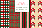 Christmas Teddy Bear Pattern, a Graphic by LABFcreations (Thumbnail 3 of 4)