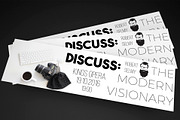 Minimalist Convention Ticket, an Invitation Template by Konakchiev (Thumbnail 1 of 3)