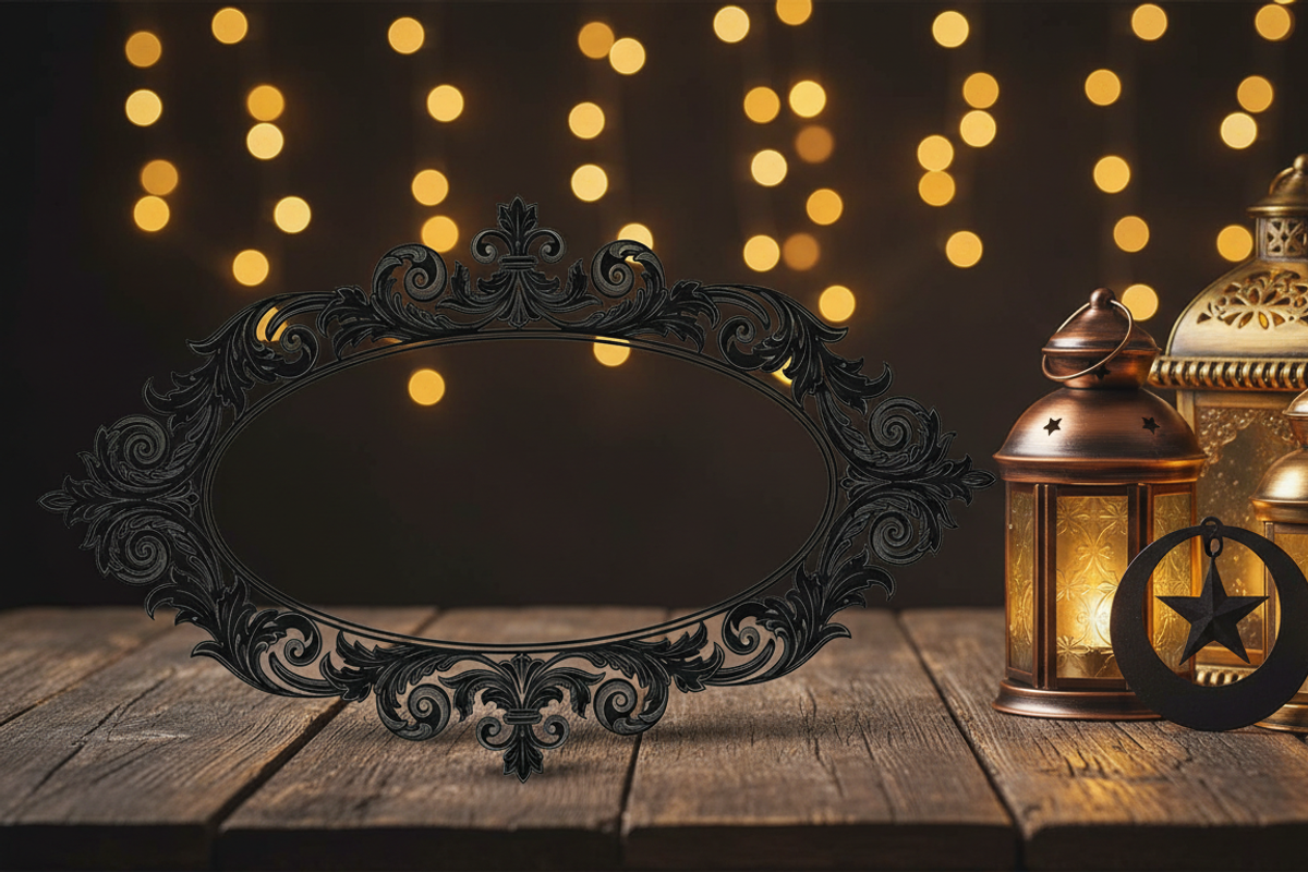 Ornate Oval Frame Laser Bundle, an Illustration by Gaye Art (Photo 5 of 11)