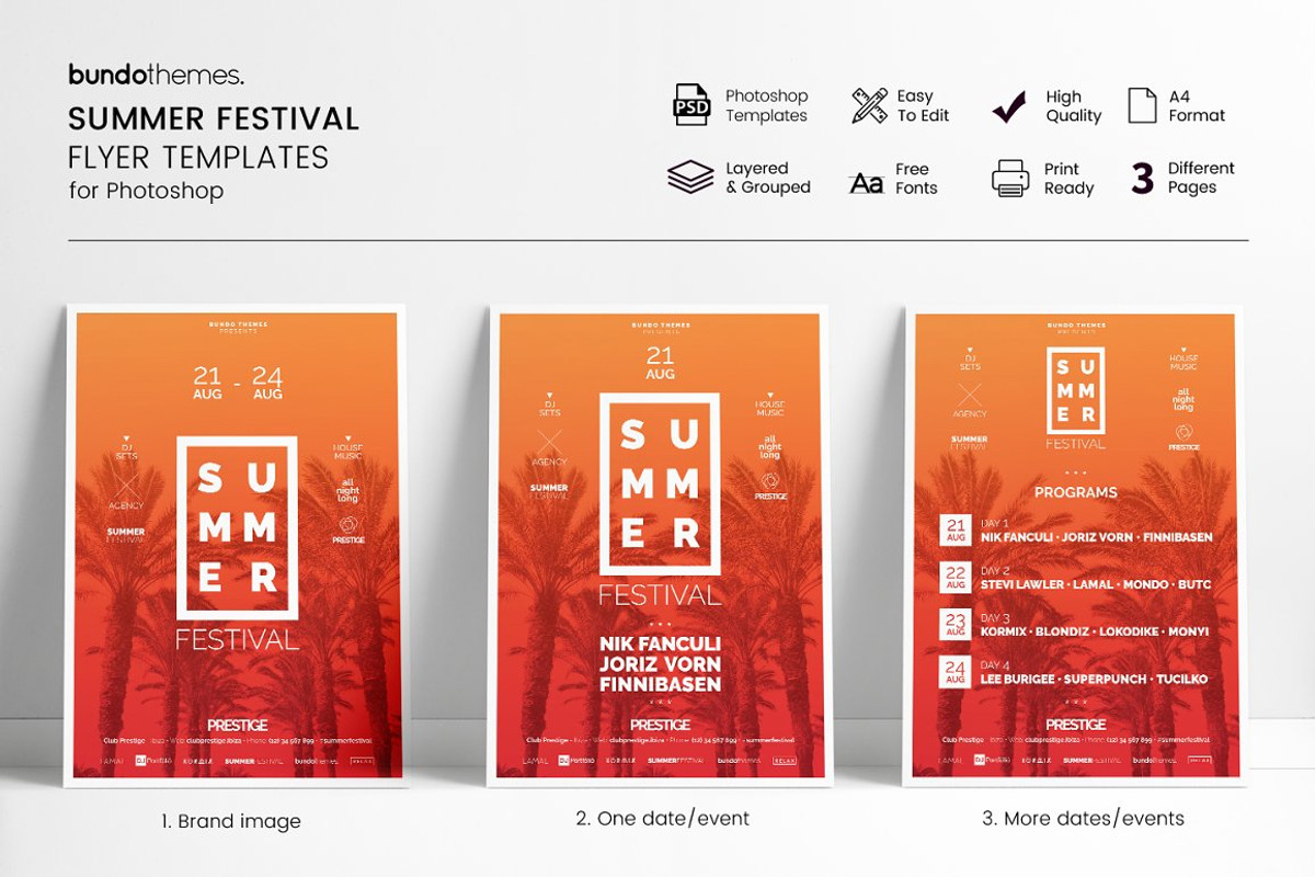 Summer Festival Flyer, a Flyer Template by Bundo Themes (Photo 1 of 5)