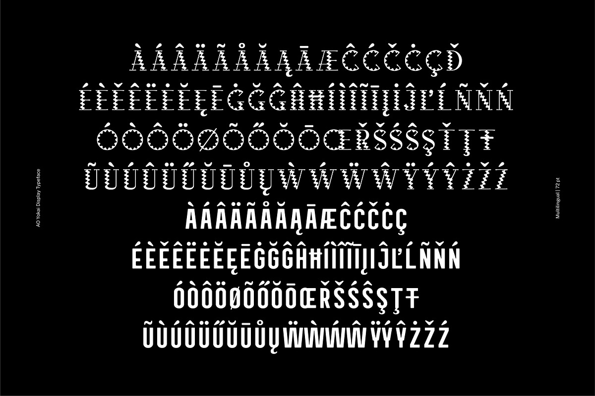 AO Yokai - Decorative Typeface, a Serif Font by OwunStudio (Photo 7 of 14)