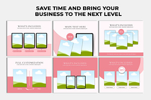 50 Etsy Listing Canva Template Set