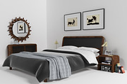 Malaga bedroom set, a Furniture 3D Model by inDahouze (Thumbnail 1 of 7)