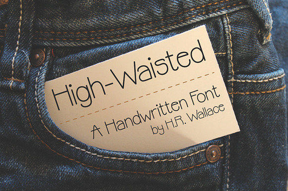 High-Waisted Handwritten Font preview 5