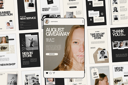 Modern Instagram Stories Posts Canva