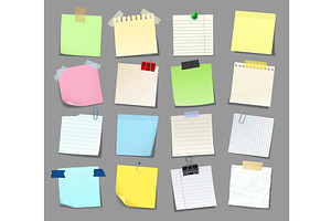 Note sticker paper, notice, a Decorative Illustration by Vector Tradition