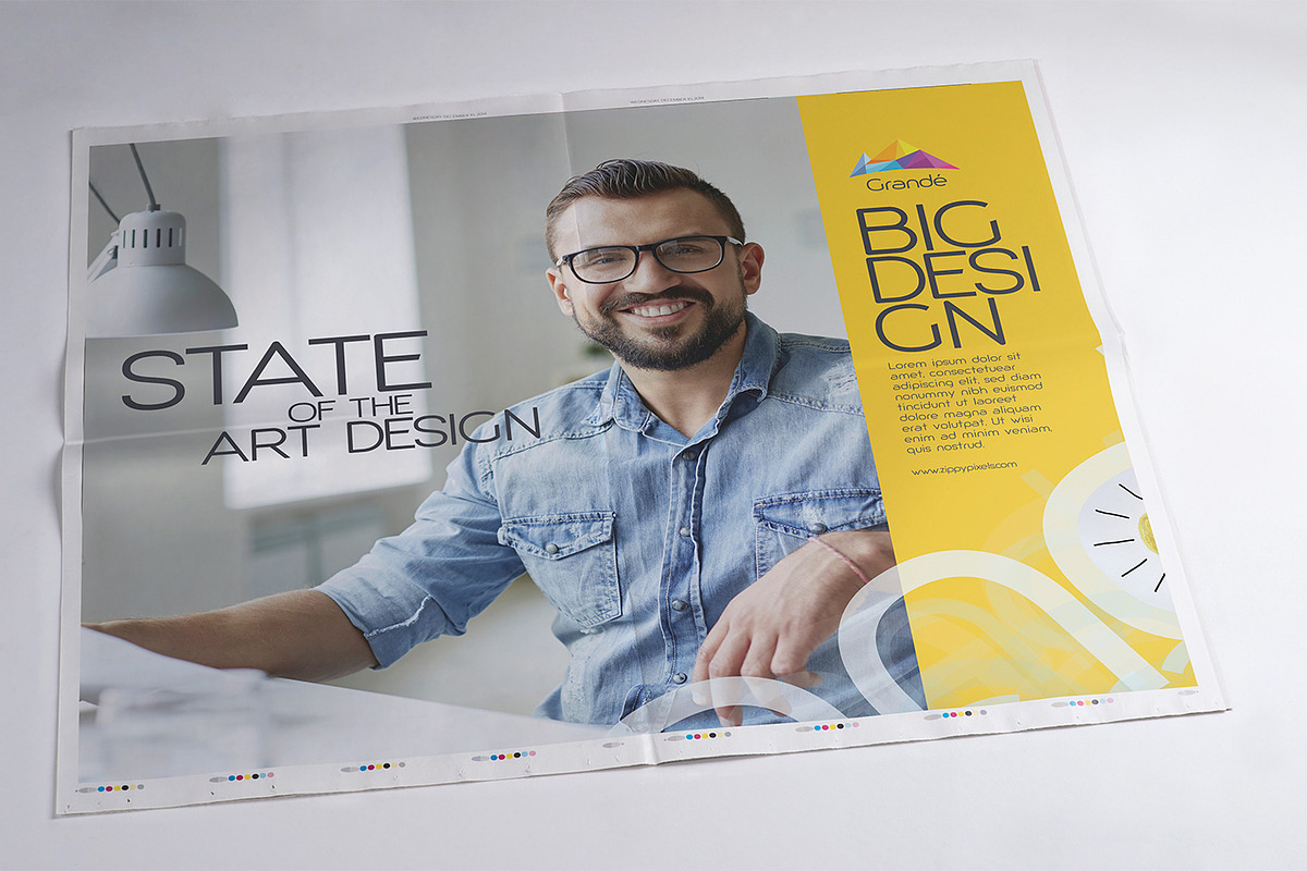 Newspaper Advertising Mockups Vol. 2, an Advertising Mockup by ZippyPixels (Photo 8 of 14)
