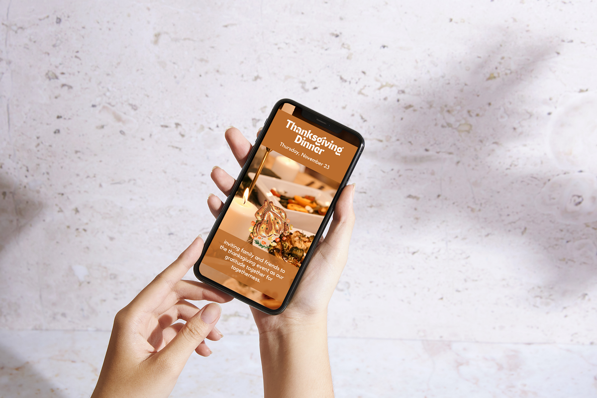 Thanksgiving Dinner Invitation, an Invitation Template by Adored Templates (Photo 5 of 10)