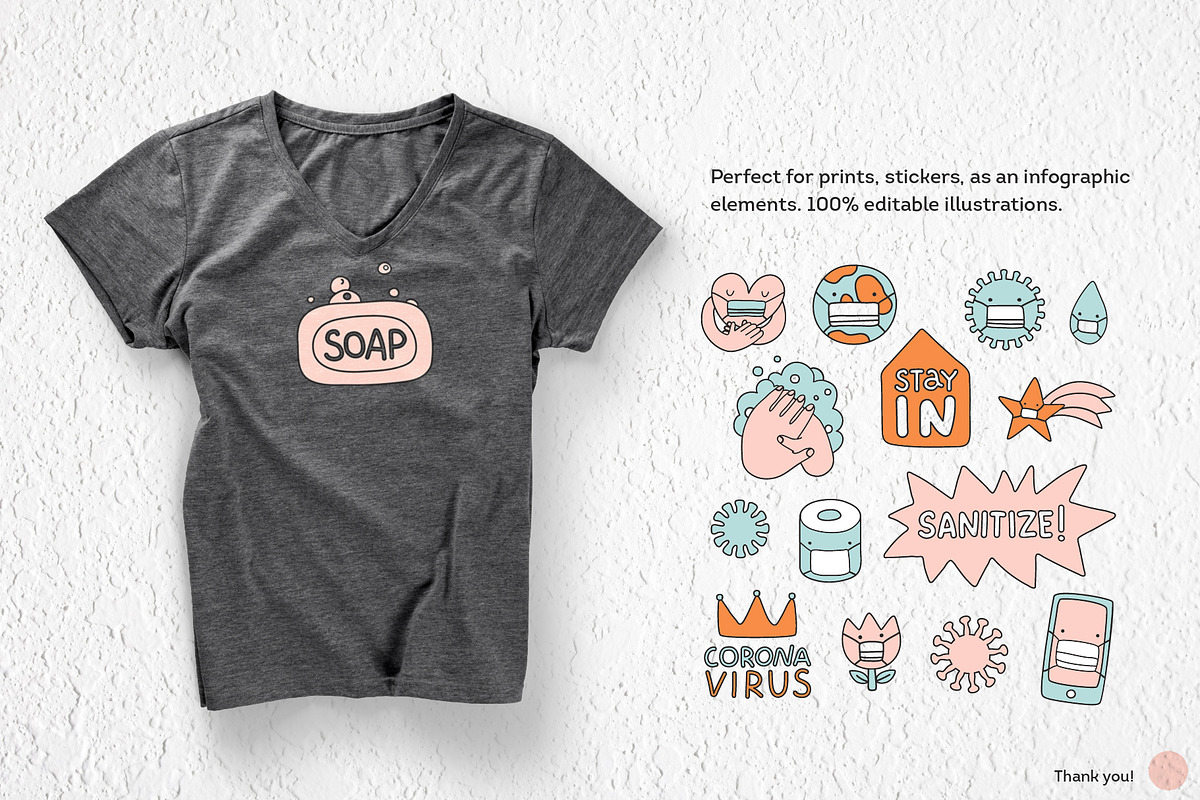 Virus doodles. Vector illustrations., an Object Graphic by anna khramtsova (Photo 5 of 5)