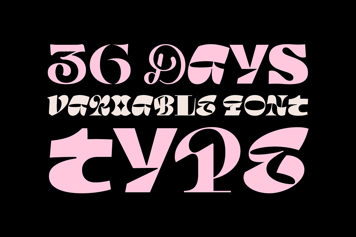 Varia Display - 36 Days of Type 2023, a Font by Tomas Castiglioni (Photo 9 of 13)
