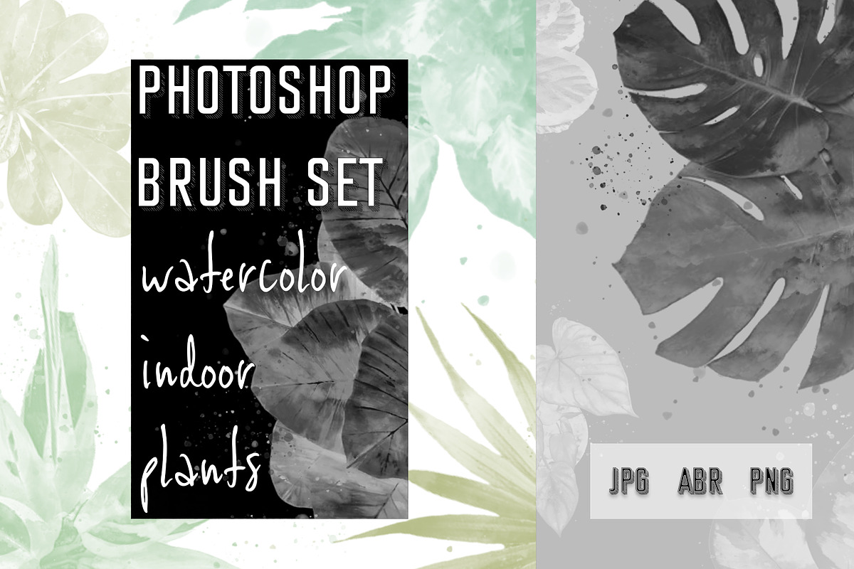 Photoshop Brush Set WATERCOLOR PLANT, a Brush Add-On by archibicc (Photo 1 of 4)