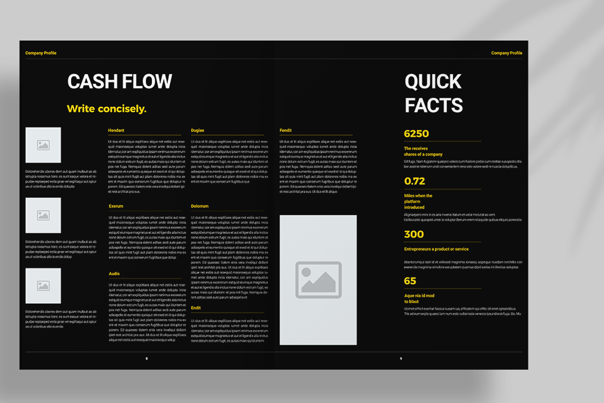 Black and Yellow Brochure, a Brochure Template by Boris Cupac (Photo 6 of 10)