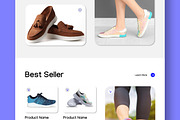 Shoes Collection Landing Page Layout, an UI Kit Template by CreativeShaper (Thumbnail 4 of 5)