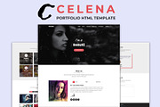 Celena - Portfolio HTML Template, a Bootstrap Template by nandinigraphics (Thumbnail 1 of 3)