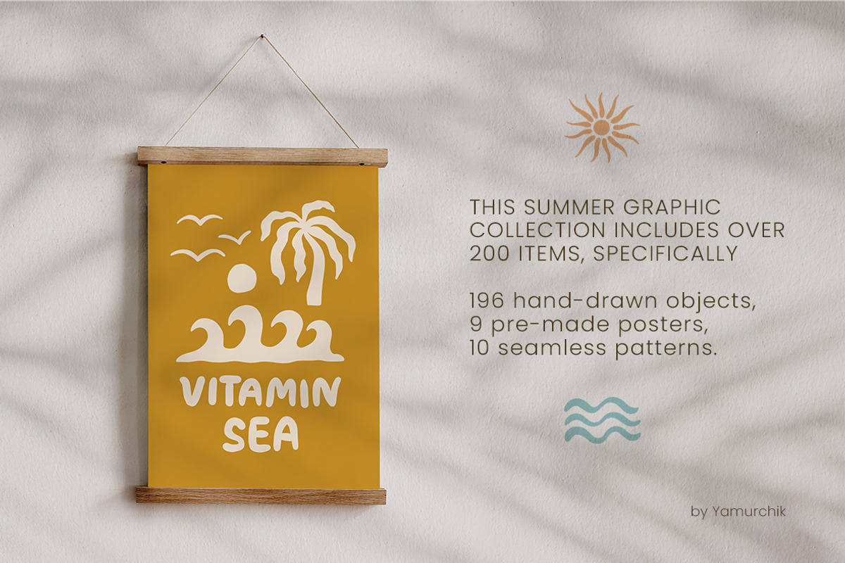 Boho Coastal Charm Summer Collection, an Object Graphic by Yamurchik (Photo 7 of 14)
