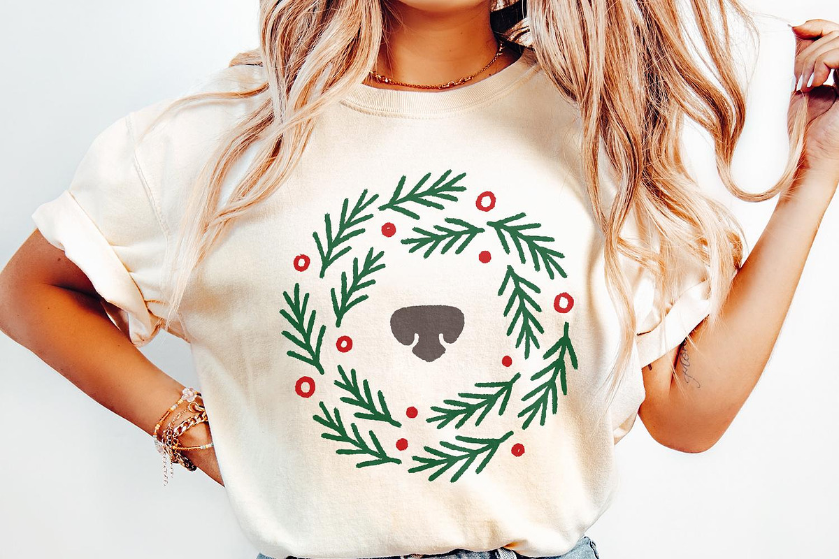 Wreath Bear Nose PNG, Cute, an Illustration by SharpMarketplace (Photo 2 of 9)