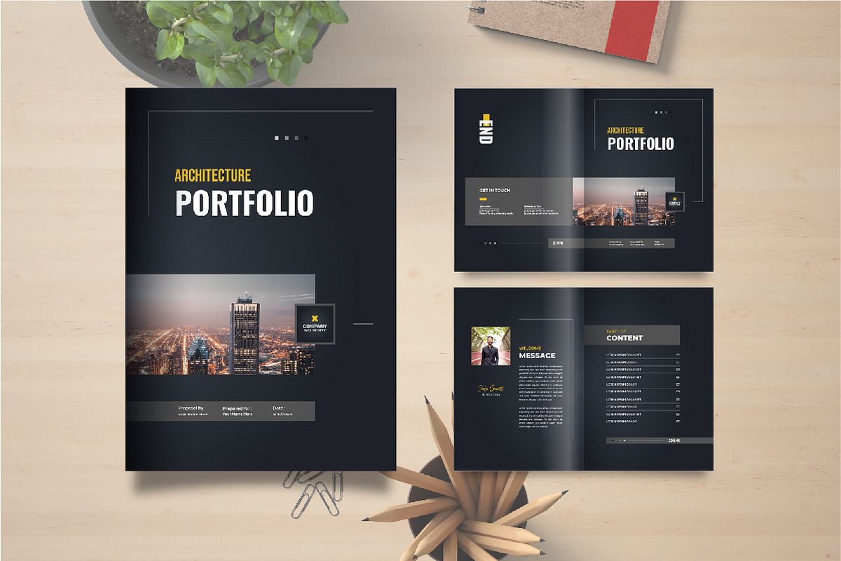 Architecture portfolio brochure, a Brochure Template by Pavel_design (Photo 1 of 2)