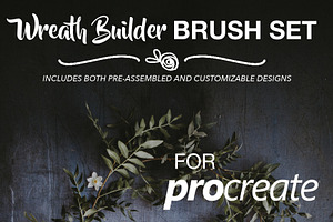 Wreath Builder Brush Set Procreate