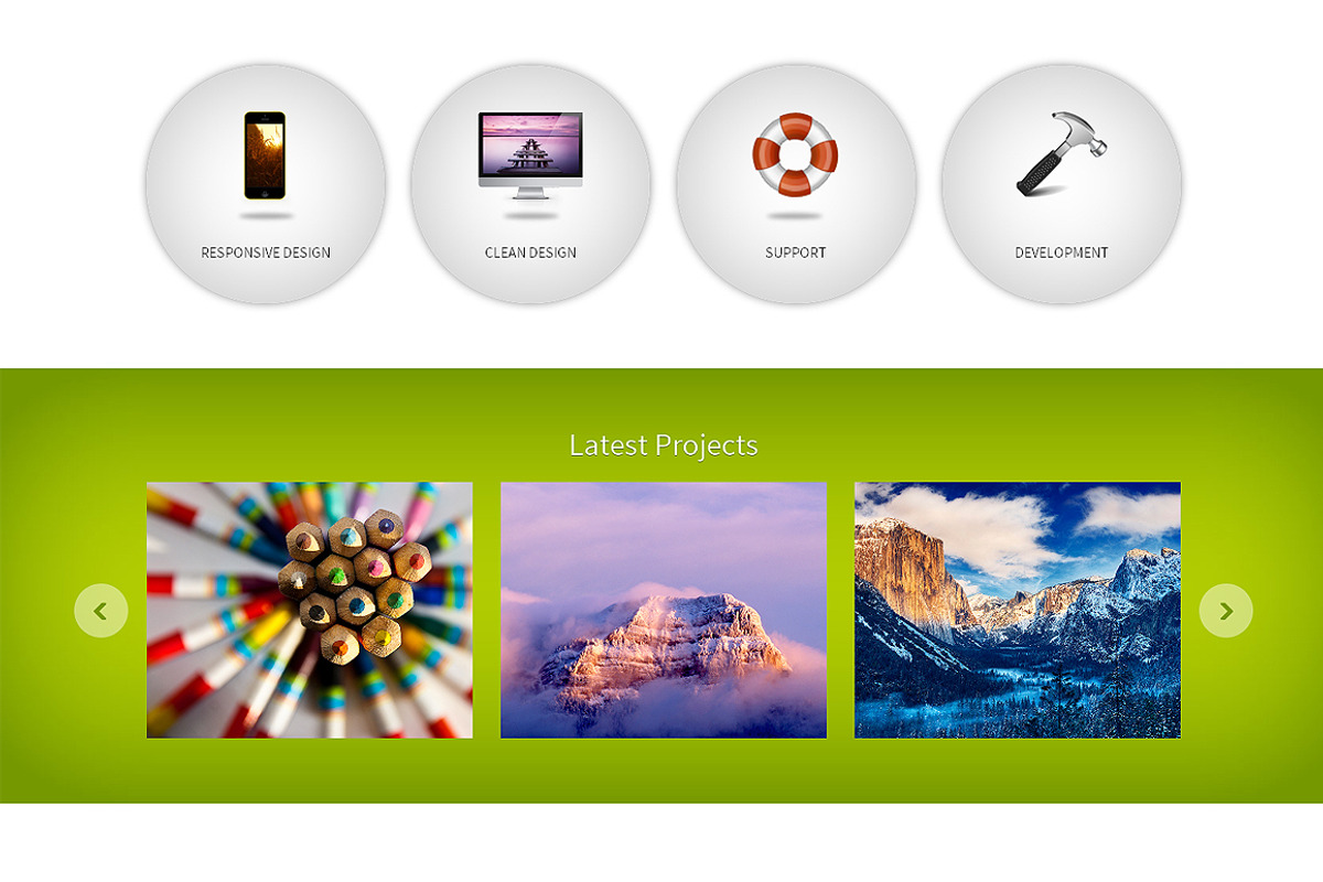 Cheerful Responsive Bootstrap Theme, a Bootstrap Template by IceTemplates (Photo 2 of 3)