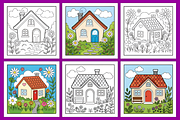 My Happy Garden Coloring Pages, a Decorative Illustration by Coco Bloom (Thumbnail 2 of 5)