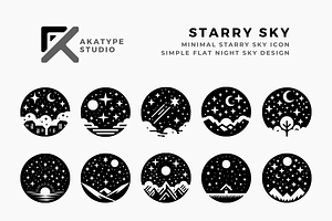 Starry Sky Icon, an Icon by Akatype Studio