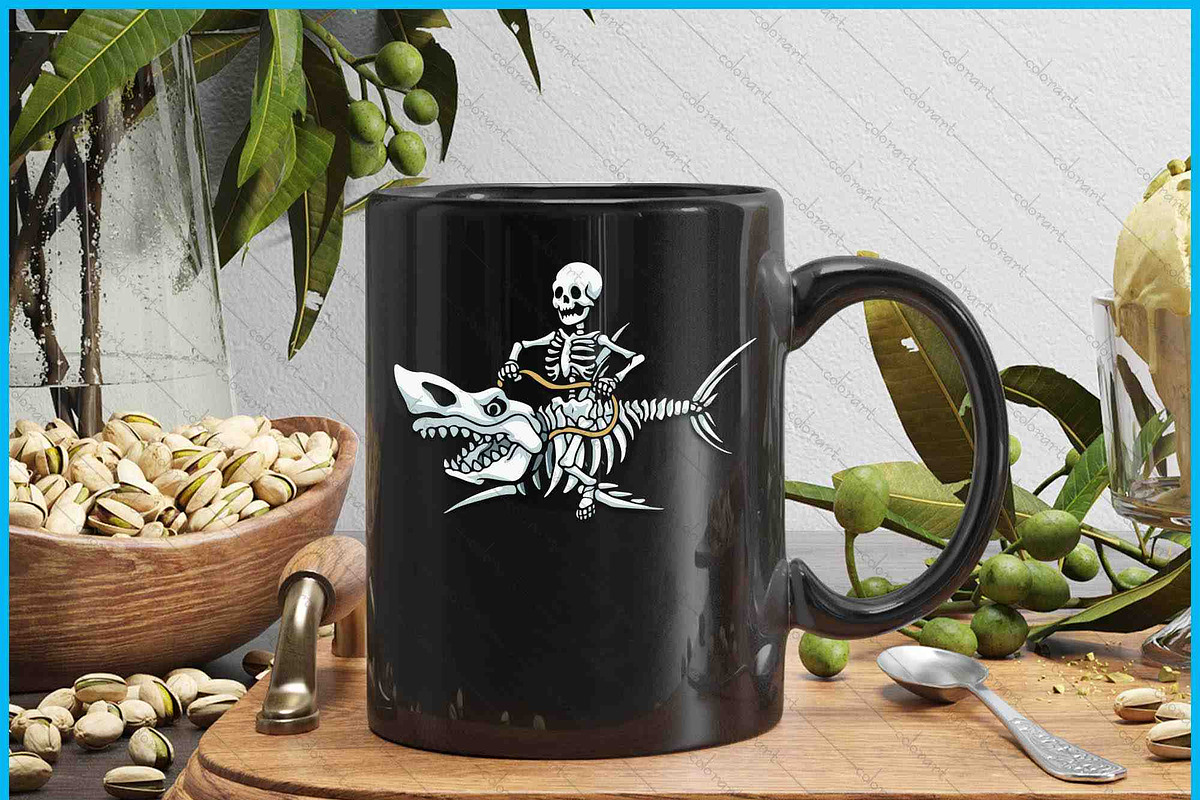 Halloween Shark Skeleton SVG PNG, an Object Graphic by Creativeusart (Photo 3 of 4)
