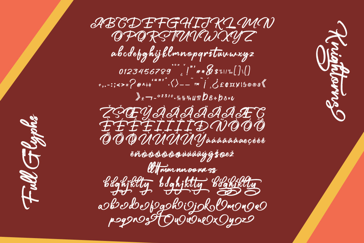 Knightorns - Handwritten Font preview 5
