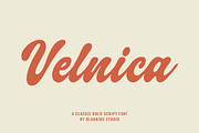 Velnica a Classic Bold Script Font, a Script Font by Blankids Studio (Thumbnail 1 of 9)