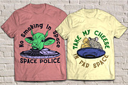 Space Geeks + 4 t-shirt designs, a Font by Heather_insane (Thumbnail 6 of 6)