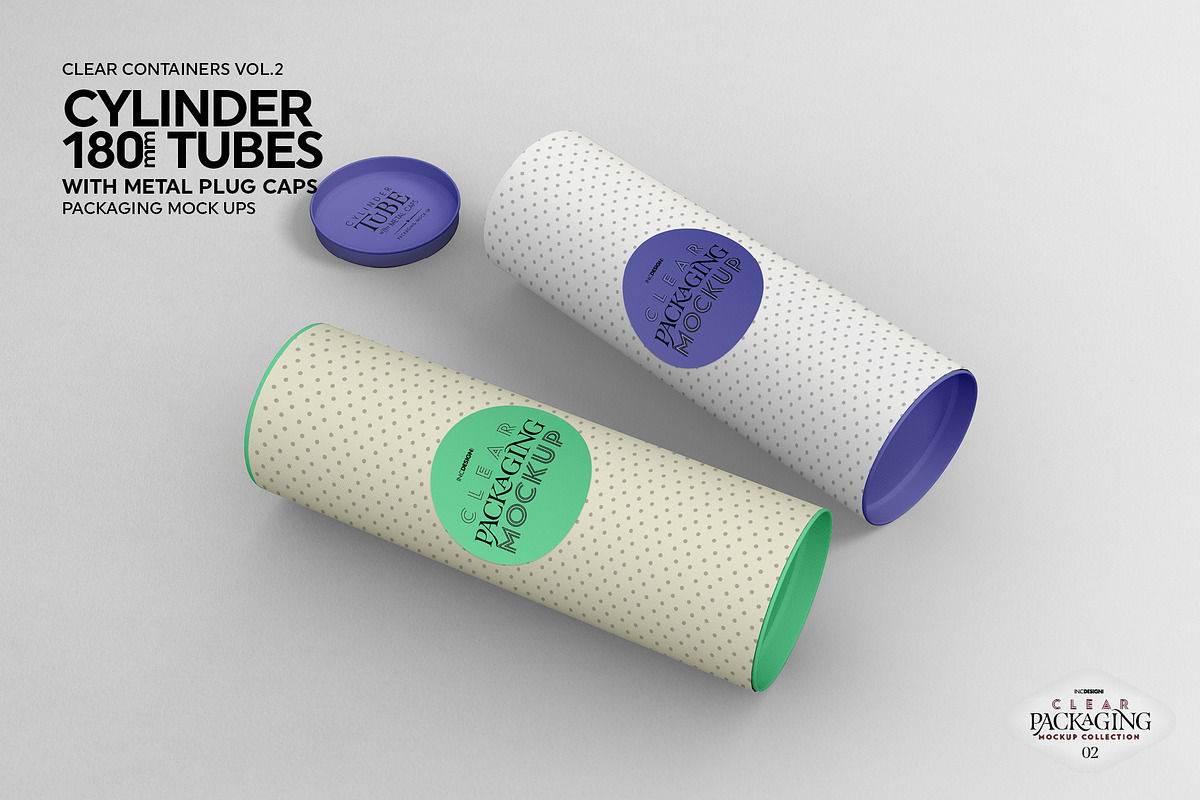 Clear/Opaque Tube Packaging Mockup, a Packaging Mockup by INCDesign (Photo 6 of 10)