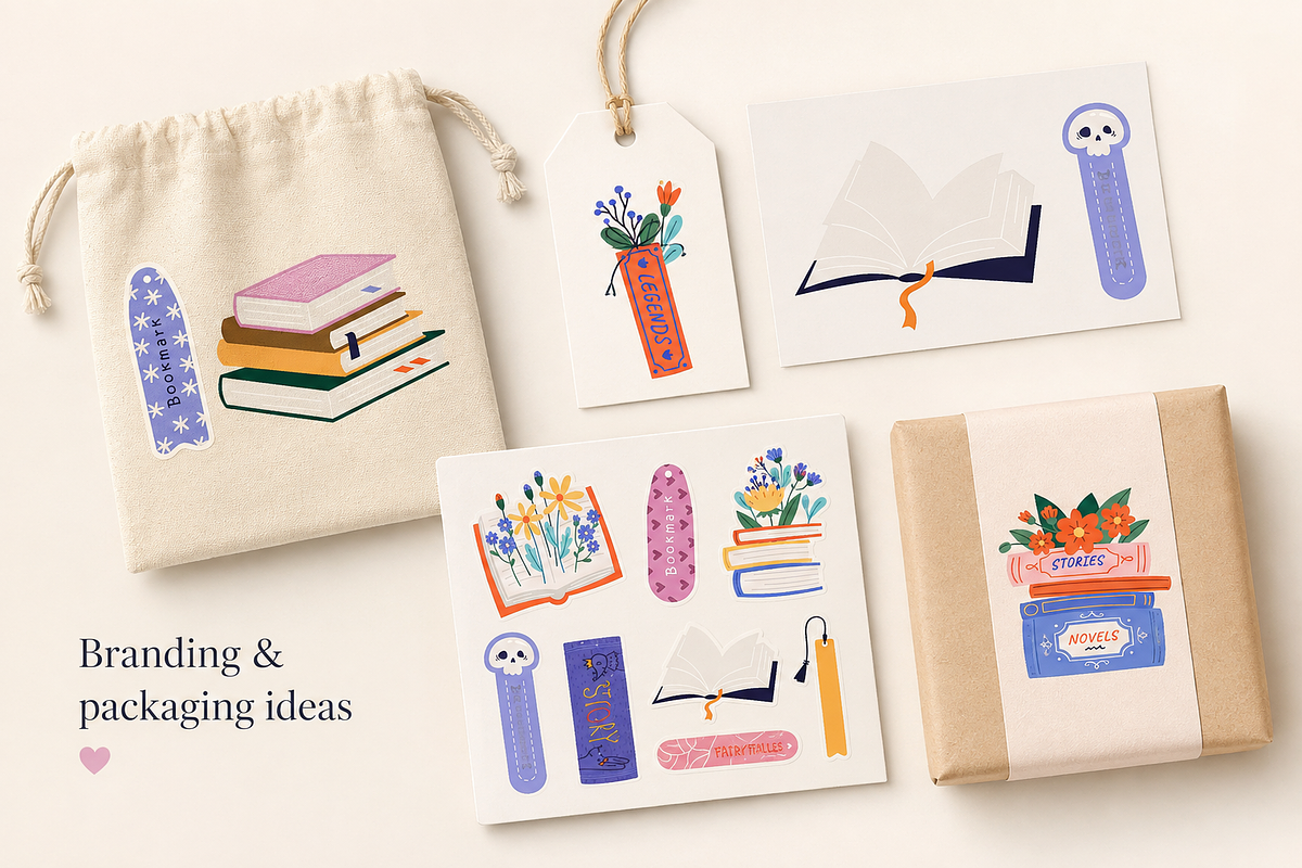 Books & Bookmarks, an Education Illustration by Anna Studio (Photo 8 of 11)