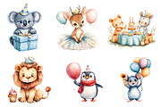 Birthday Baby Animal Clipart, Birthd, an Illustration by CreationArt (Thumbnail 2 of 5)