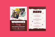Saloon Wedding Invitation Template, a Resume Template by iDoodle Studio (Thumbnail 1 of 4)