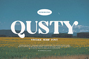 Qusty Elegant Serif Font Typeface, a Serif Font by Graphicxell (Thumbnail 1 of 7)