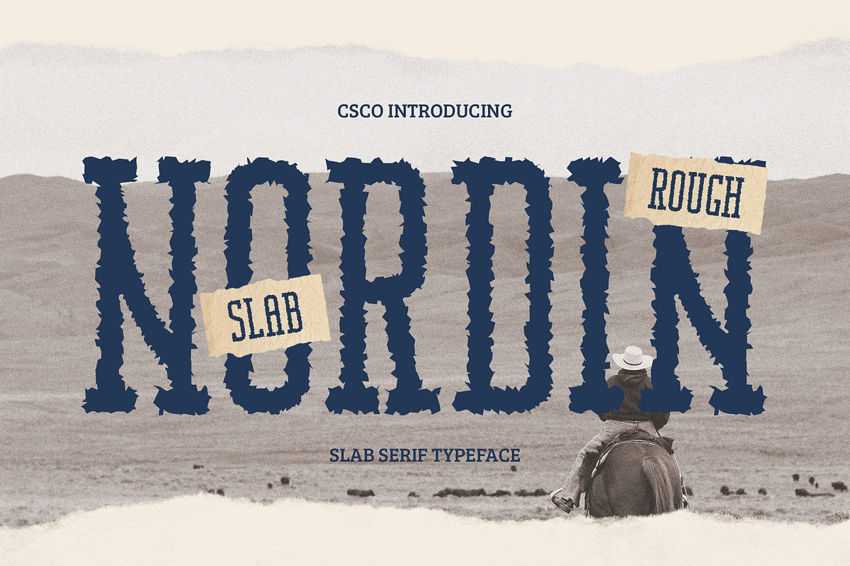 Nordin Slab Rough, a Slab Serif Font by Craft Supply Co. (Photo 1 of 8)