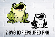Frog svg png clipart, an Animal Illustration by Bila Vorona (Thumbnail 1 of 3)