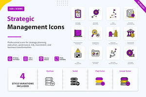 Strategic Management Icons