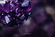 Amethyst gemstone wallpaper pack, a Wallpaper Graphic by existacial (Thumbnail 3 of 4)