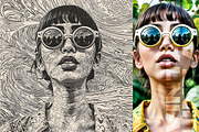 Vintage Line Art Photo Effect, an Action Add-On by Amorjesu.com (Thumbnail 5 of 27)