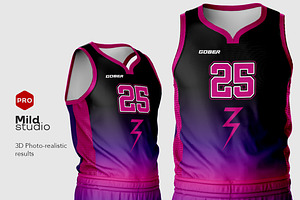 Basketball Jersey Kit Mockup