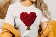 Valentine Rose Bouquets Clipart Bund, an Illustration by SVGArt (Thumbnail 3 of 8)