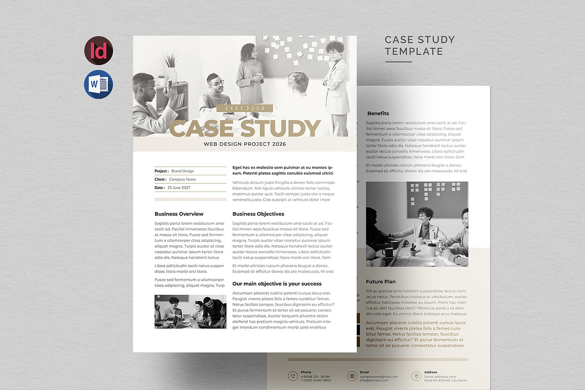 Case Study Flyer | Word & InDesign