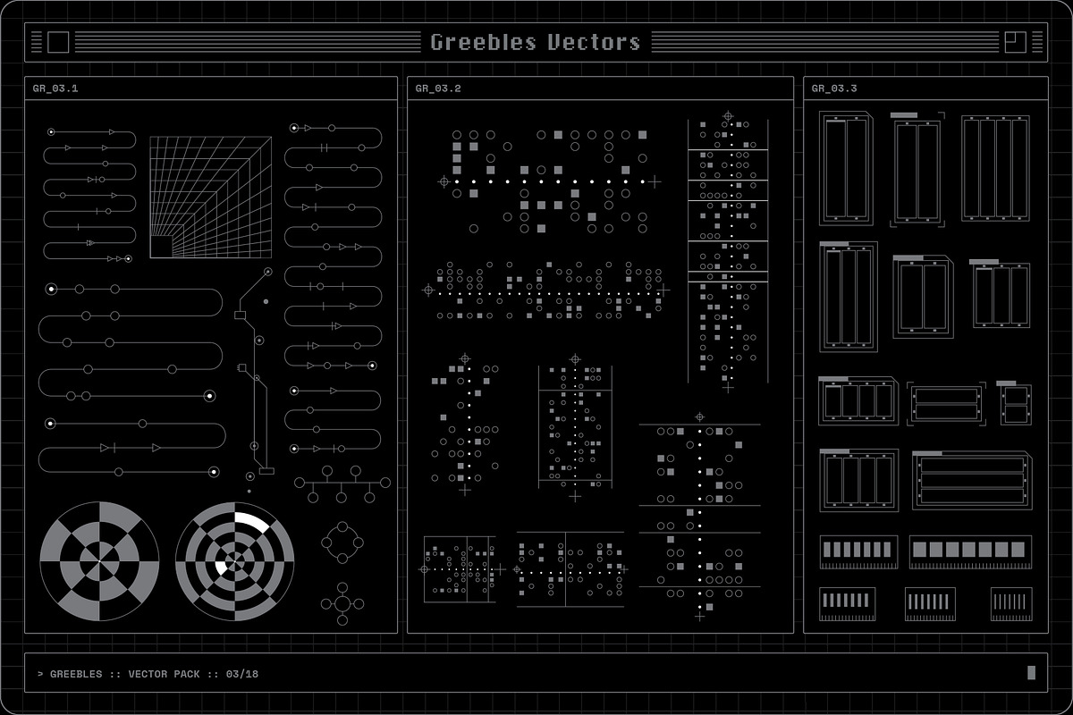 Greebles Vector Pack, an Object Graphic by MiksKS (Photo 9 of 24)