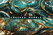 Cracked Teal & Gold Marble Textures, a Texture Graphic by Layerform (Thumbnail 2 of 4)