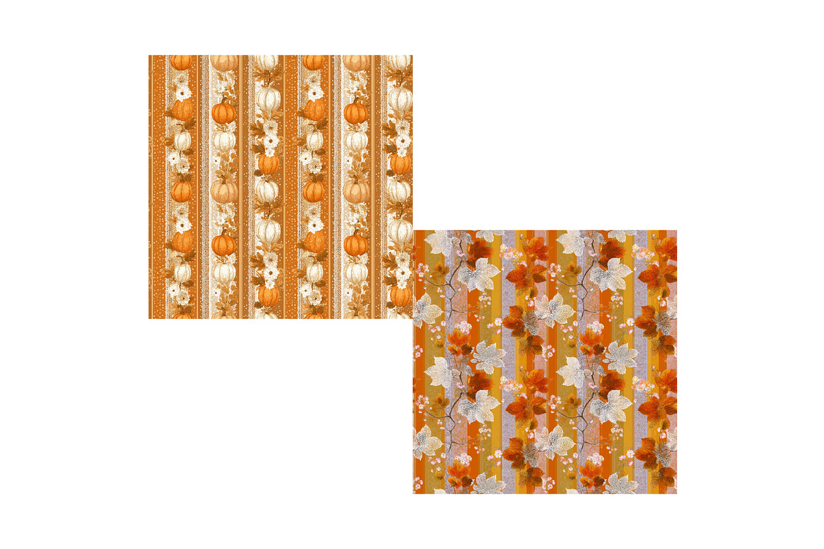 Grandmillennial Fall Digital Paper, a Pattern Graphic by Designking (Photo 4 of 4)