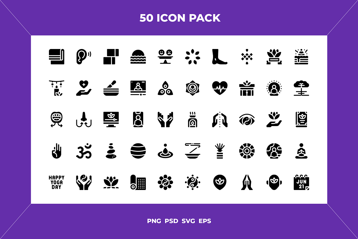 International day of yoga icons, an Icon by Wencory (Photo 1 of 2)
