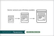 Minimal forensics icons, an Outline Icon by Picture Window (Thumbnail 4 of 5)