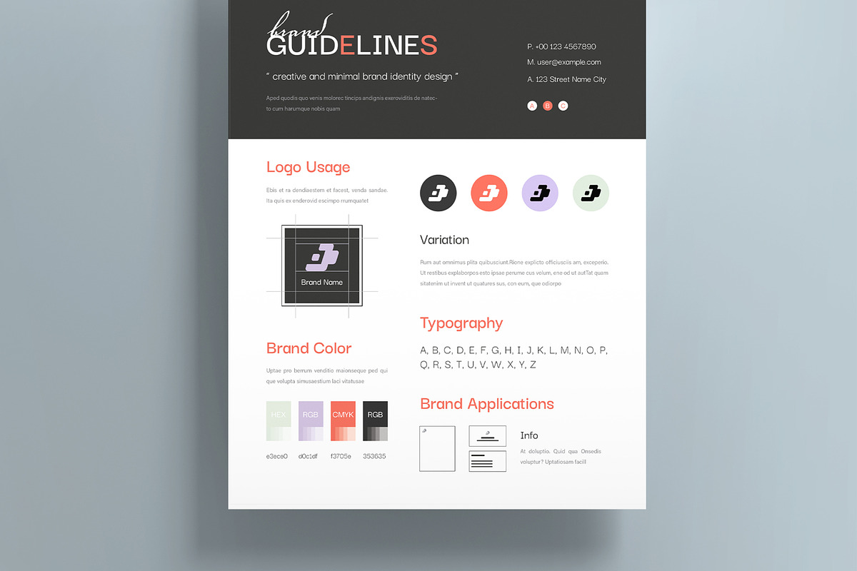 Creative Brand Kit Template, a Stationery Template by MightyDesign (Photo 3 of 8)